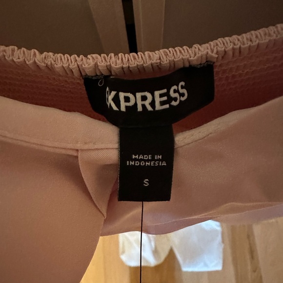 Express Statement Bow Pink Jumpsuit/Pantsuit - Picture 8 of 8